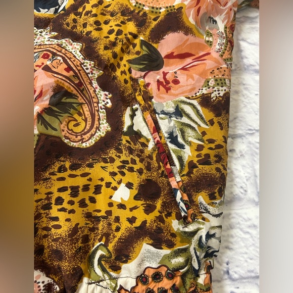 Vintage 80’s EVR Vibrant Floral Paisley Bomber Jacket- 100% Silk. - Picture 8 of 12
